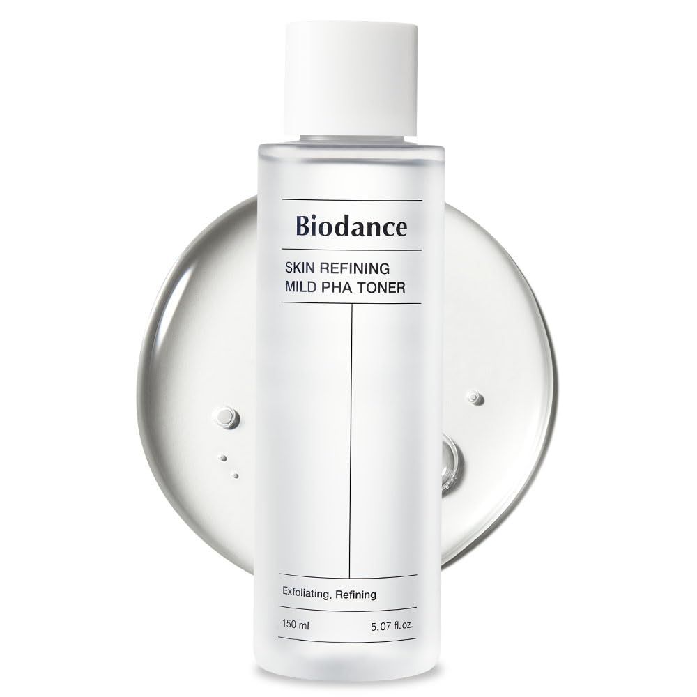 Biodance Skin Refining Mild PHA Toner, Gentle Exfoliating Face Toner for Sensitive Skin with Ceramides &amp; NMF 5.07 fl.oz,150ml