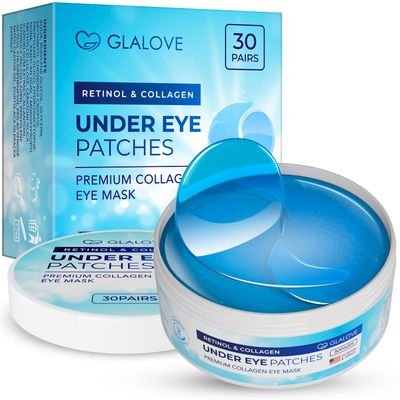 Under Eye Patches for Puffy Eyes: 60 Count Retinol Collagen Eye Gels Pads - Anti-Aging &amp; Rejuvenating Eye Masks Women, Men