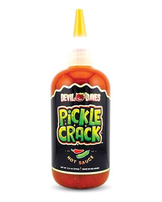 Dill Pickle Hot Sauce Devil Daves Pickle Crack - Medium Heat, 8.6 Oz