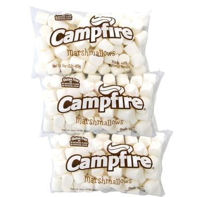 3 Pounds of Campfire Large White Marshmallows - Made with Natural Vanilla, No Artificial Flavors - Great for Campfires, S&#39;mores