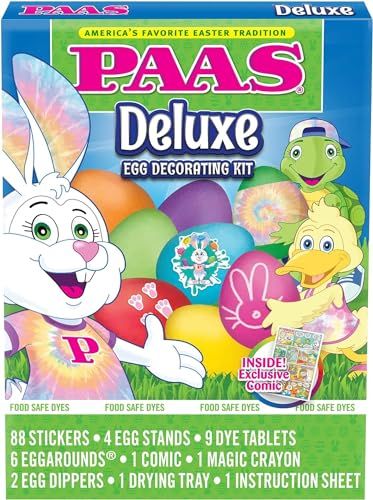 PAAS Deluxe Easter Egg Decorating Kit - America&#39;s Favorite Easter Tradition