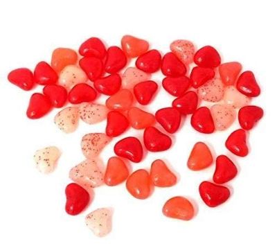 JollyRanchar Mother's Day Jelly Hearts, 2lbs Multi Flavor Approx. 365 Jelly Beans - Fruit Flavors Heart Shaped Beans Candy, By Tundras