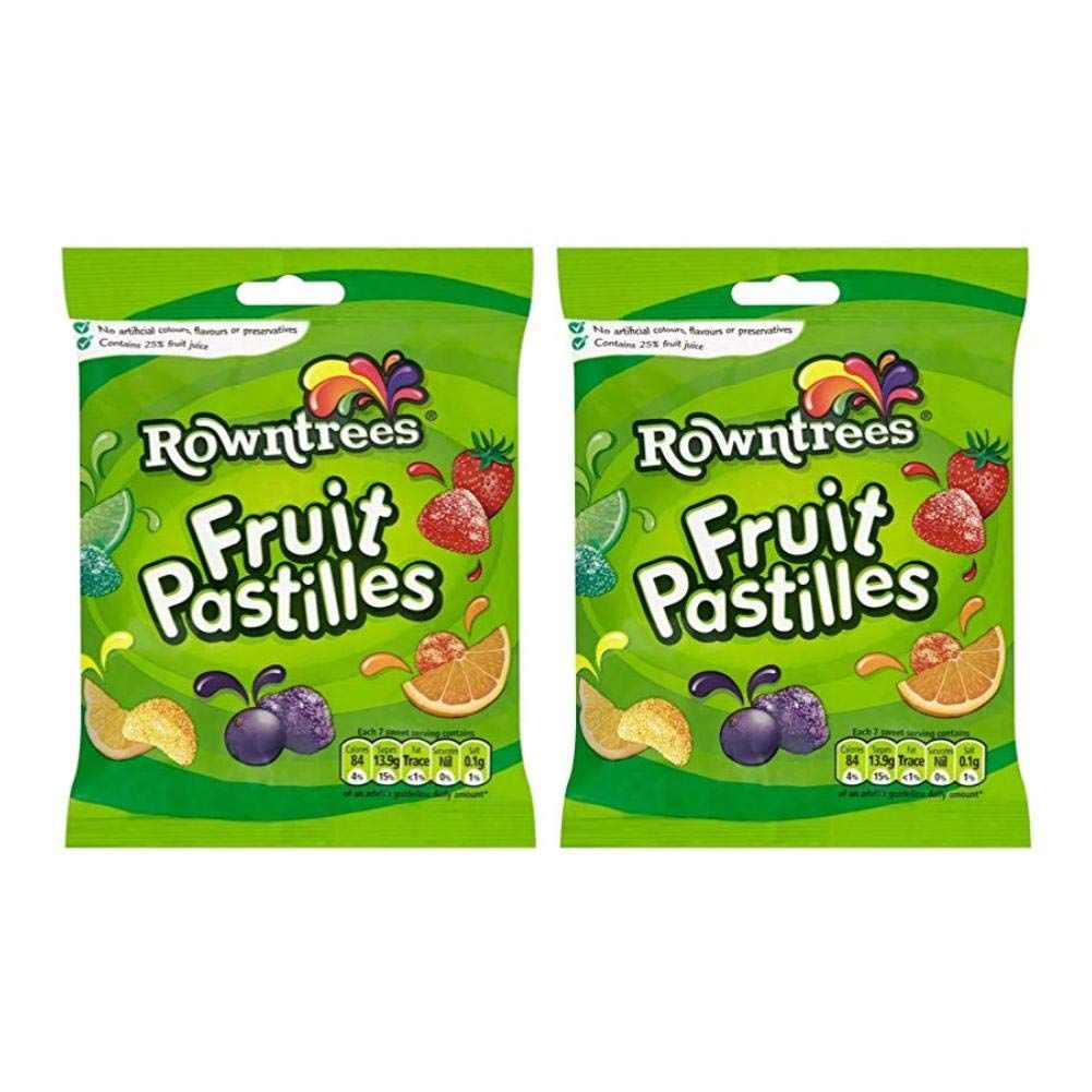 Rowntrees Fruit Pastilles Bag 143g (Pack of 2)