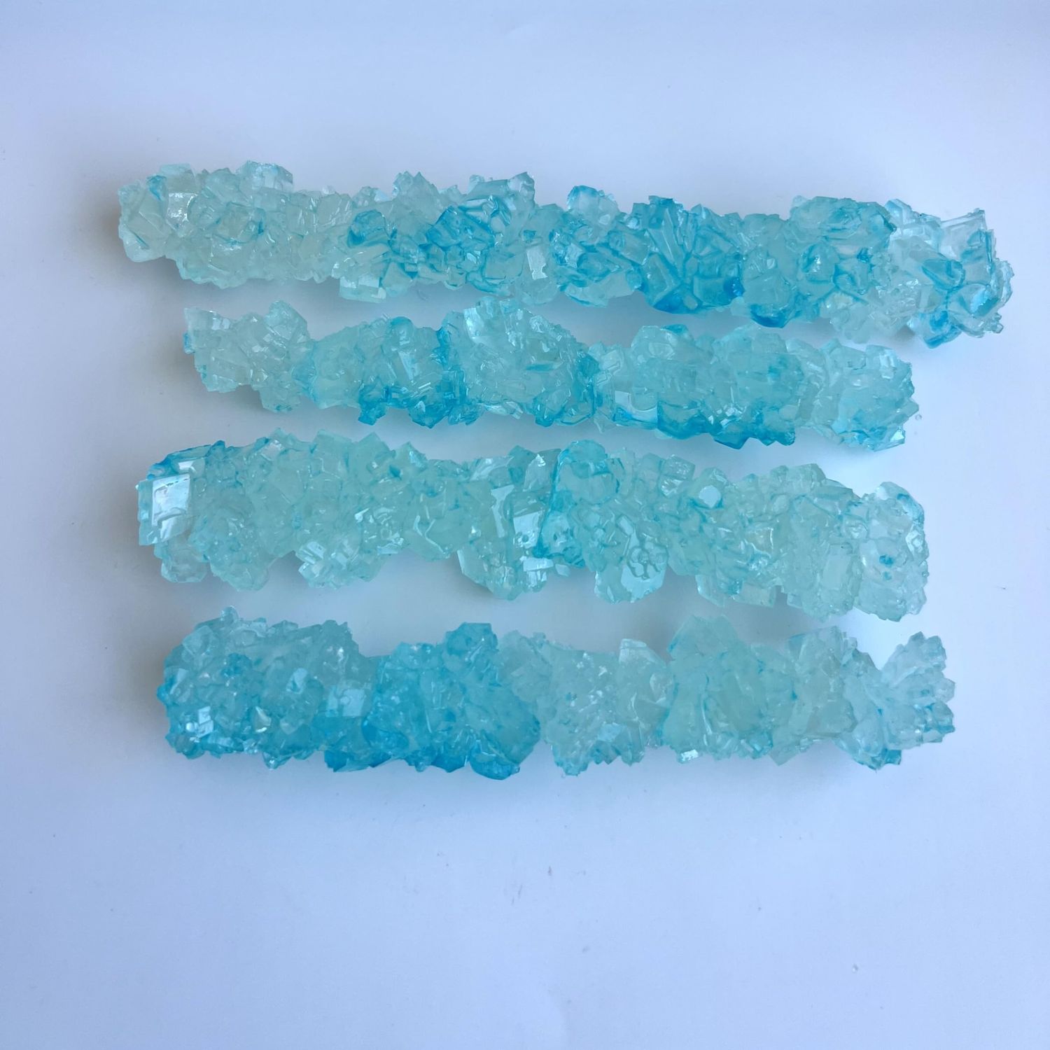 SweetGlob Old Fashioned Rock Candy Crystals on Strings (Cotton Candy Light Blue, 1 Pound)