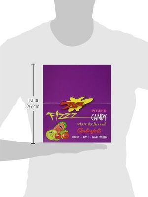 Zotz Fizzy Old Fashioned Hard Candy Assorted Fruit Flavored, Cherry, Apple, Watermelon Individually Wrapped. Filled With A Fizzy Center Gluten-Free, From Italy Since 1970 (48 Strings, Total 192 Units)