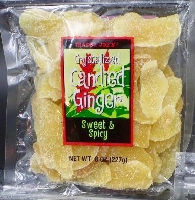 3 Packs Trader Joe's Crystallized Candied Ginger Sweet &amp; Spicy