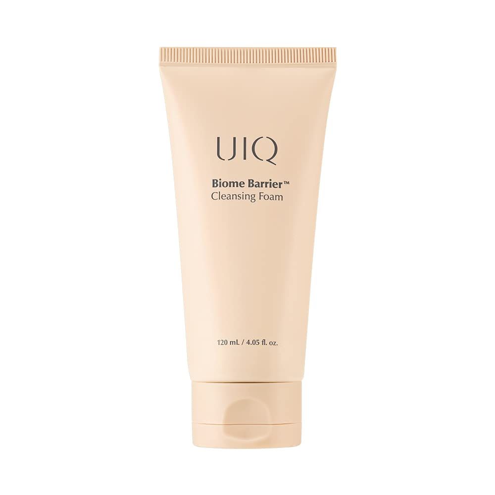 UIQ Biome Barrier Cleansing Foam, Facial Cleanser, Mild Hypoallergenic formula, Face Wash, Blackhead Remover, Moisturizing facial cleanser for All Skin Types 4.05 fl.oz(120ml)