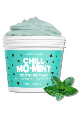 I DEW CARE Wash Off Face Mask - Chill Mo Mint Soothing Mask with Peppermint Leaf Extract, Korean Face Mask Skin Care for Face, Mother&#39;s Day, 3.38 Oz