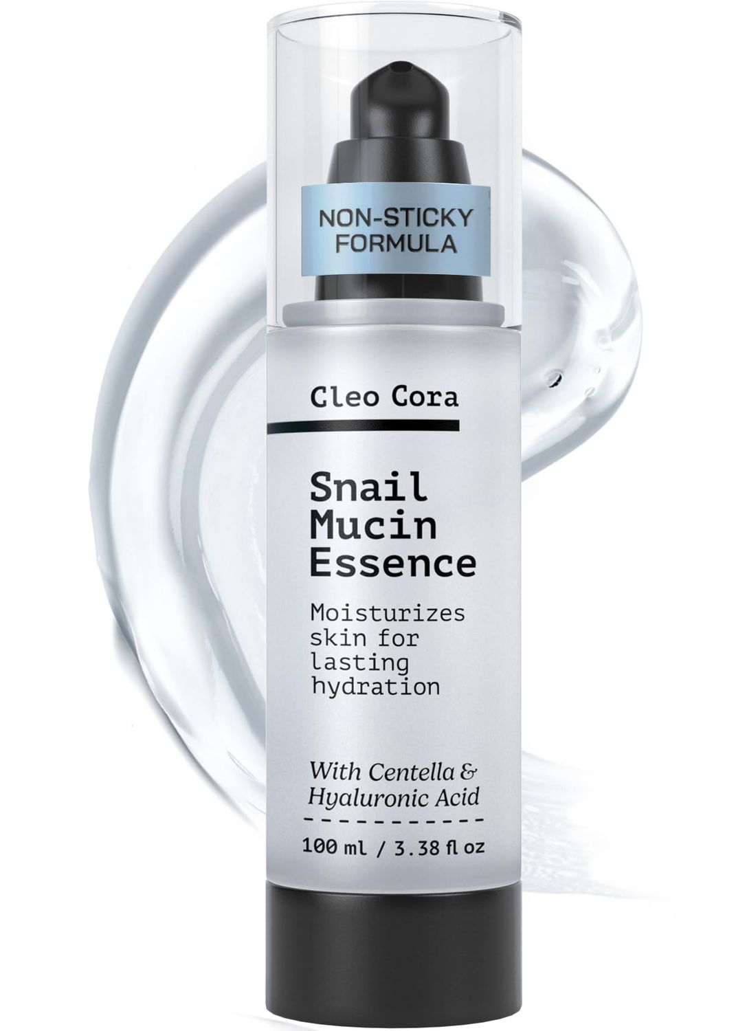 Snail Mucin Serum - Advanced Snail 96 Mucin Power Essence with Hyaluronic Acid &amp; Centella - Skin Repair Hydrating &amp; Moisturising Face Serum for Women - 3.38 Fl. oz 100 ml - Cruelty Free Skincare