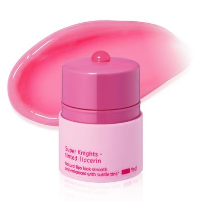 belif Super Knights Tinted Lipcerin - Berry Hydrating &amp; Tinted Lip Butter Balm with Peptides &amp; Multivitamin Complex Smooths Lip Texture &amp; Strengthens Barrier Korean Skincare for Teens &amp; Women