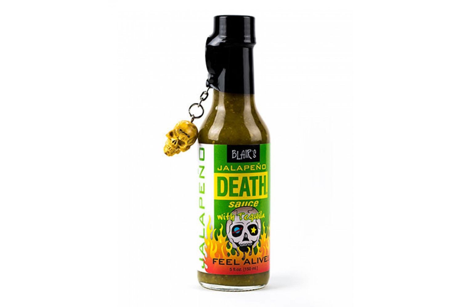 Blair&#39;s Jalapeno Death Sauce with Tequila &amp; Skull Key Chain - 5 oz