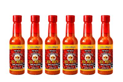 Chiltepin El Rey Hot Sauce 6 Pack, Handmade Natural Sinaloa Chiltepin Hot Sauce