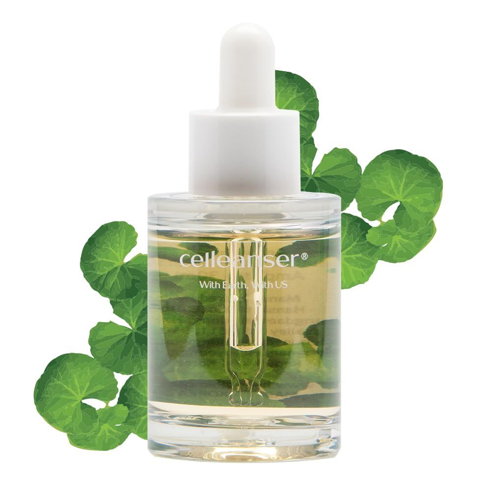 CELLEANSER Real Ampoule - 100% Centella Asiatica Extract Water, Single-Ingredient Soothing Serum for Sensitive Skin, 1.01 fl.oz