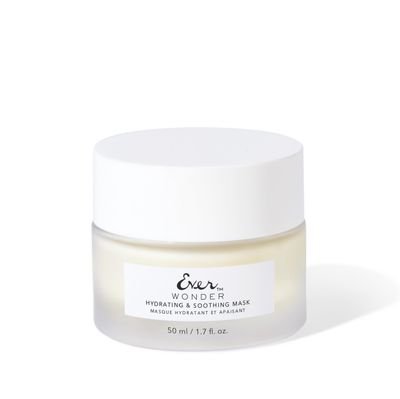 EVER Wonder Hydrating and Soothing Mask - Collagen Face Mask, Anti-Aging Face Mask for Sensitive Skin, Rose Water, Hyaluronic acid &amp; Squalane Rich Hydrating Face Masks, 1.7 fl oz