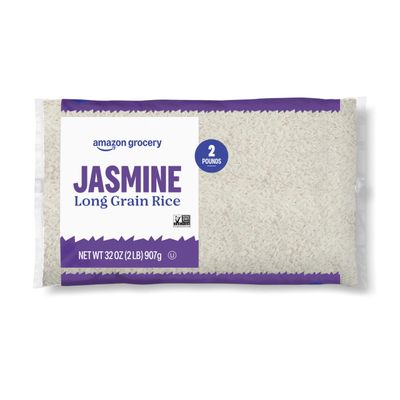 Amazon Grocery, Jasmine Long Grain Rice, 2 Lb (Previously Amazon Fresh, Packaging May Vary)