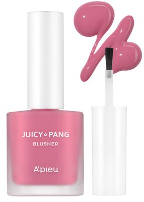 A&#39;PIEU Juicy-Pang Water Blusher PK02 (0.31 fl oz) - Dewy-Liquid Cheek Color with Fruity Tint and Soft Blendable Texture. Fruit Extract Blend, Rose Flower Water.