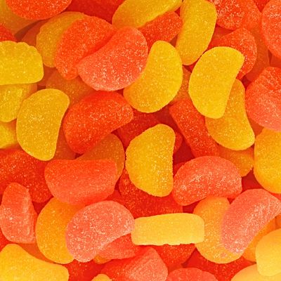 Citrus Mix Fruit Slices Candy - Jelly Lemon and Orange Slices Candy Bulk - Citrus Mixed Candied Fruit, by Queen City Candy Cave (1 Pound)