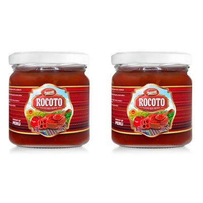 Sanniti Peruvian Hot Pepper Spread DOP Molido Paste Imported From Peru (Pack of 2) (7.5 oz, Rocoto)