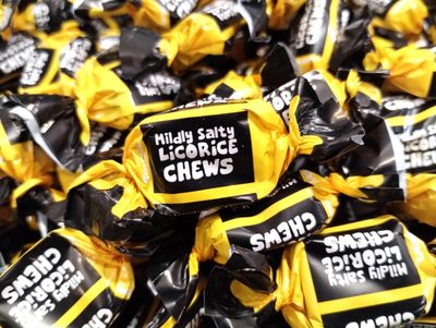 Mildly Salty Licorice Toffee - 1.5 lbs of Fresh Delicious Individually Wrapped Smooth and Creamy Licorice Candy