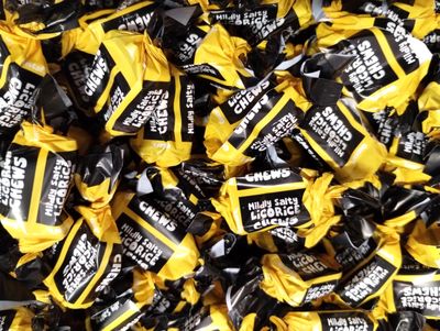 Mildly Salty Licorice Toffee - 1.5 lbs of Fresh Delicious Individually Wrapped Smooth and Creamy Licorice Candy