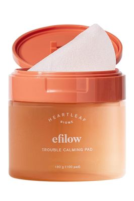 EFILOW Heartleaf Biome Trouble Calming Pad 100 Sheets Soothing Cleansing Pads for Face Redness and Sensitivity Pure &amp; Refreshing Korean Face Pads