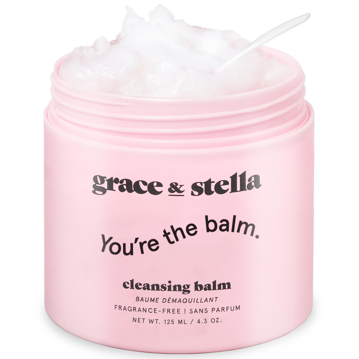 grace &amp; stella Makeup Remover Cleansing Balm - Hydrating Facial Cleanser with Vitamin E for Soft, Nourished Skin - Melt Stubborn Waterproof Make Up, Mascara, Eye Liner - Vegan Skincare (102g/ 4.3 oz)