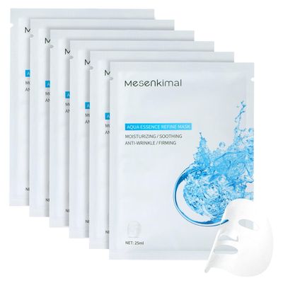 Collagen Face Mask with Hyaluronic Acid - Multi-Action Hydrating &amp; Firming Face Mask for Women, Soothing Portulaca Oleracea for Redness Relief, Ideal Face Masks Skincare for All Skin Types,25g x 6ea