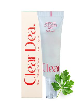ClearDea Minari Calming Gel Serum for face - K-Beauty Hydrating &amp; Soothing Face Serum with Korean Water Parsley, Green Tea, Mugwort &amp; Lemon Balm Extracts, 30ml/1.01oz