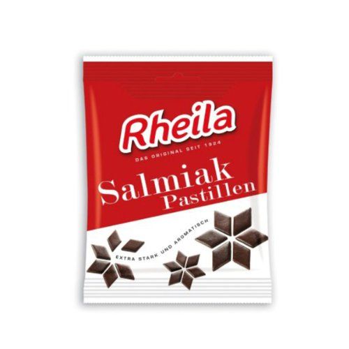 Rheila Salmiak Pastillen (Salty Licorice Bits), 90 g Bag, Pack of 3