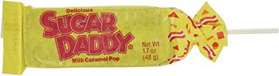 Charms Sugar Daddy Milk Caramel LolliPops case of 24