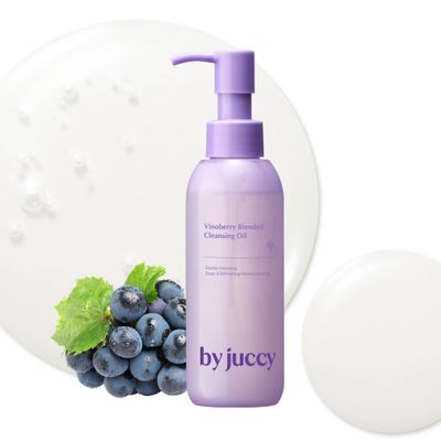 By Juccy Vinoberry Blended Cleansing OilDeep Pore Cleansing, Makeup Remover for All Skin TypesSunflower Seed &amp; Grape Seed Oil, Vinoberry Blends Korean cleansing oil, Korean Skincare 5.07 Fl oz