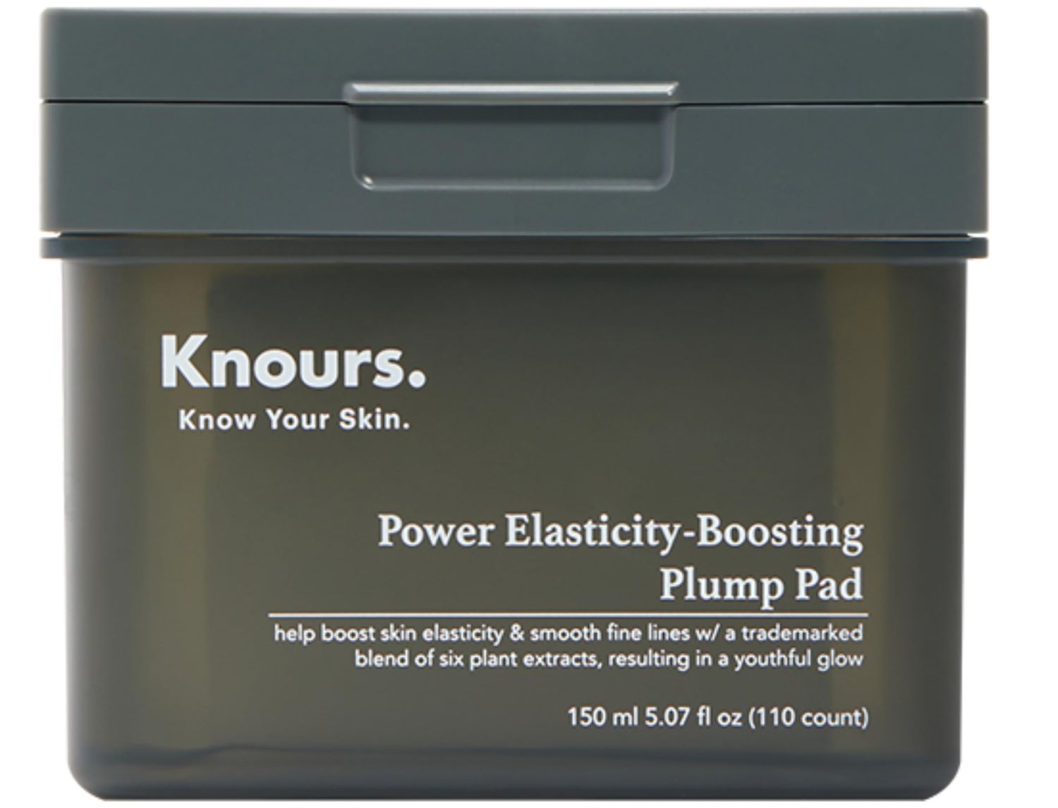 Knours. Power Elasticity-Boosting Plump Pad, Firming &amp; Rejuvenating with Plant Extract (150 ml 5.07 fl.oz. 110 count) K-Beauty Skincare