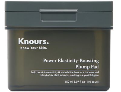 Knours. Power Elasticity-Boosting Plump Pad, Firming &amp; Rejuvenating with Plant Extract (150 ml 5.07 fl.oz. 110 count) K-Beauty Skincare