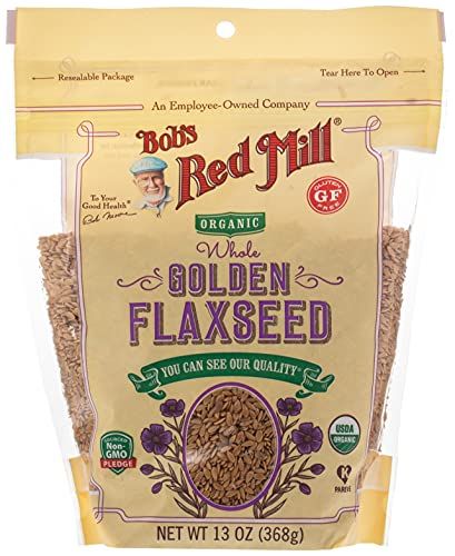 Bob&#39;s Red Mill Resealable Organic Whole Golden Flaxseed, 13 Ounce (Pack of 1)