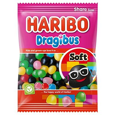 Haribo Candy Haribo Sweets Dragibus Soft Total Weight 7.05 ounce