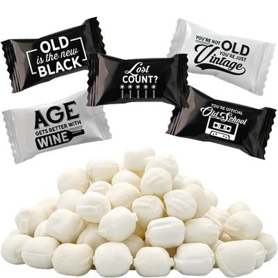Fruidles Vintage Birthday Buttermints, Mint Candies, After Dinner Mints, Butter Mint Candy, Kosher Certified, Fat-Free, Individually Wrapped (55 Pieces)
