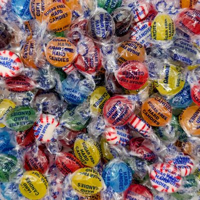 Sugar-Free Hard Candy - 2 Pound Bulk Pack - Assorted Flavors - Office Bowl Mix - Individually Wrapped