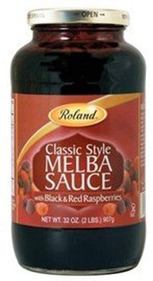 Roland Melba Sauce with Red Raspberries, 32 Ounce