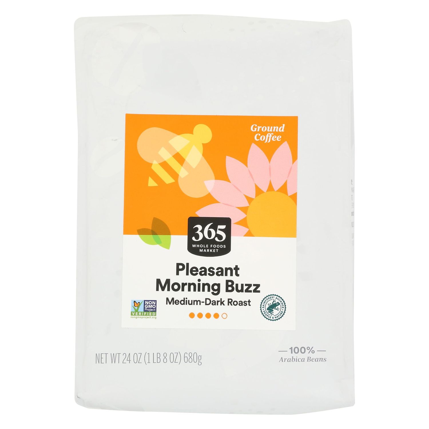 365 by Whole Foods Market, Pleasant Morning Buzz Ground Coffee, 24 OZ