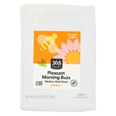 365 by Whole Foods Market, Pleasant Morning Buzz Ground Coffee, 24 OZ