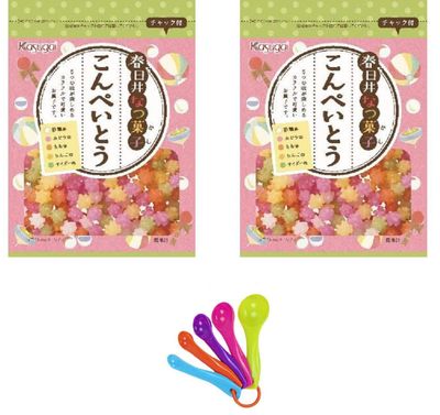 Japanese Candy Konpeito 2.9oz x 2 pack , including mesuring spoon