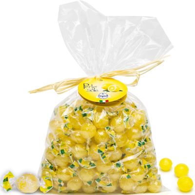 Perle di Sole Lemon Drops - Lemon Candy from Italy - Italian Gift - Italian Hard Candy Individually Wrapped (2.2 lbs 1 kg) Amalfi Coast Candy