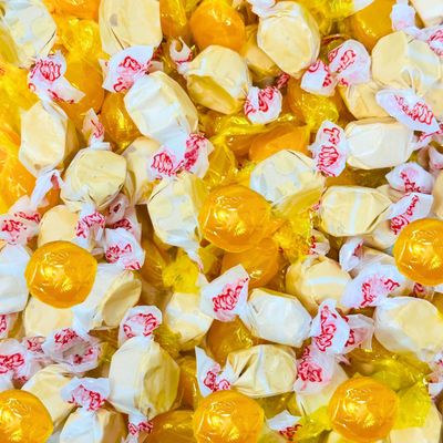 Assortit Butterscotch Lovers Candy Mix - Hard Candy &amp; Soft Saltwater Taffy Variety, Individually Wrapped, Gluten &amp; Peanut-Free, 130 Pieces, 2 Lb Bag - Old-Fashioned Treats for Gifting &amp; Snacking