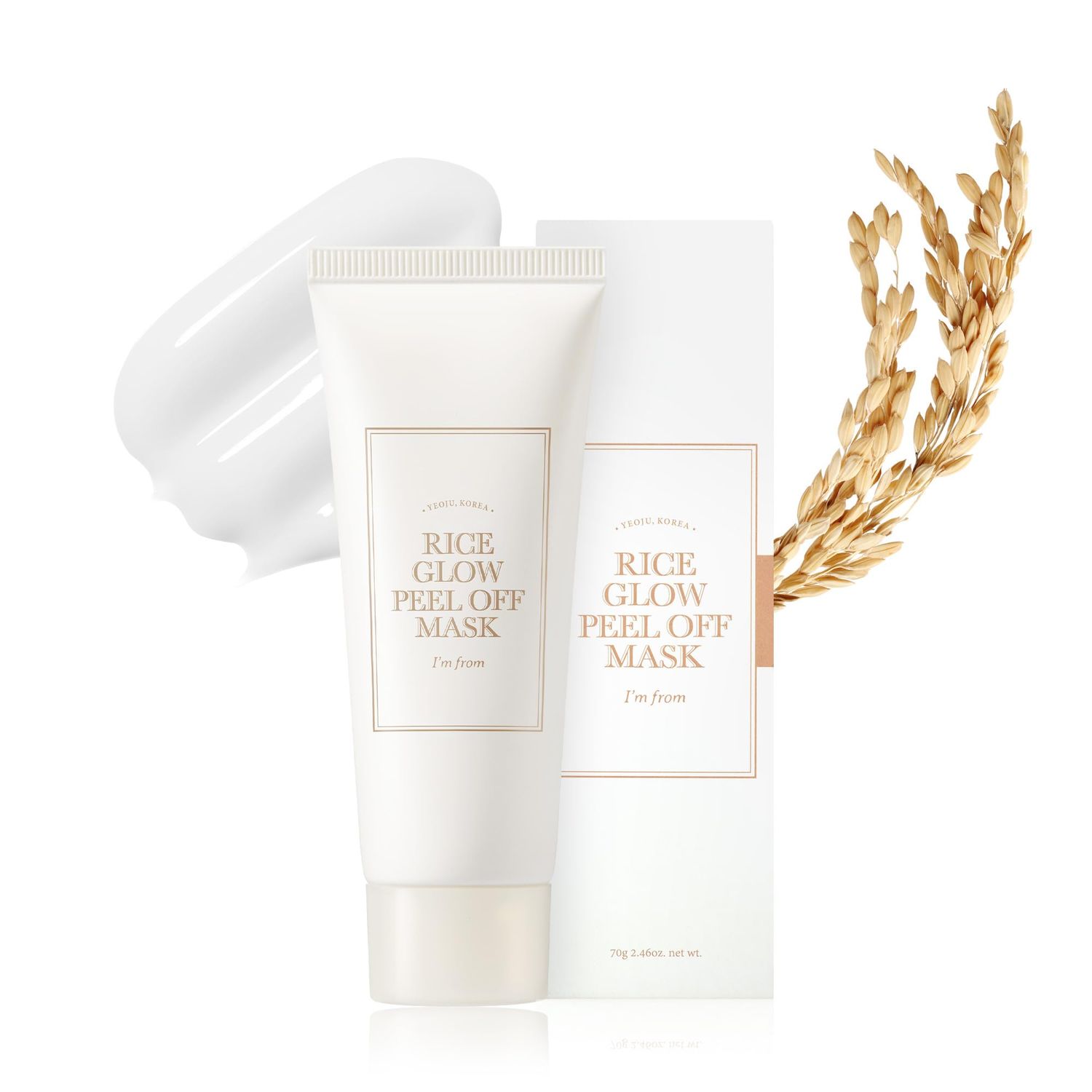 I&#39;m from Rice Glow Peel Off Mask 2.46 Ounce, Unmask Natural Glow, Rice Protein Complex