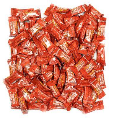 Chimes Tranquil Turmeric Adaptogen Ginger Chews Candy 1-Pound Bag - (With Ashwagandha, Reishi and Turmeric with Curcumin)