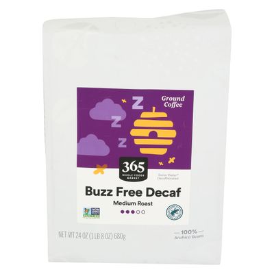 365 by Whole Foods Market, Decaf Buzz Free Full City Roast Ground Coffee, 24 Ounce