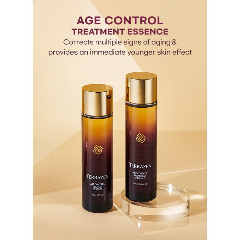 Terrazen Age Control Treatment Essence, 5.07 fl.oz.(150ml), Boosting Essence, Fluid serum, Enriched toner, Creating Bouncy, Luminous Skin