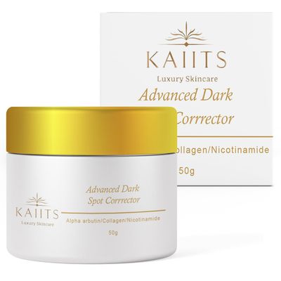 KAIITS Advanced Dark Spot Corrector for Face, Neck, Intimate areas, Inner thighs with Alpha Arbutin, Nicotinamide, &amp; collagen. - Triple-Power Formula for Even, Youthful Skin! 1.7 Oz.