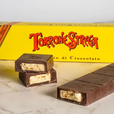 Torrone Strega: Tenero Dark Chocolate Covered Italian Soft Nougat Candy (5.3 oz)