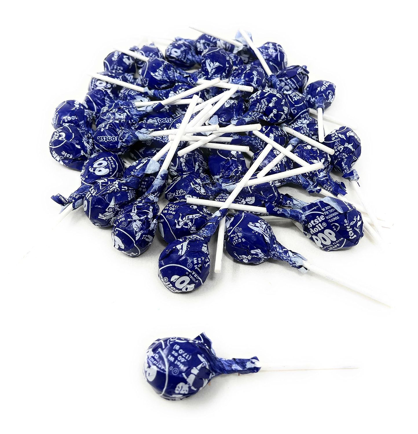 Purple Grape Tootsie Pops Bulk Candy 50 Count Lollipops Suckers Variety Value Pack Aprox. 2.25 lbs (36 Oz)
